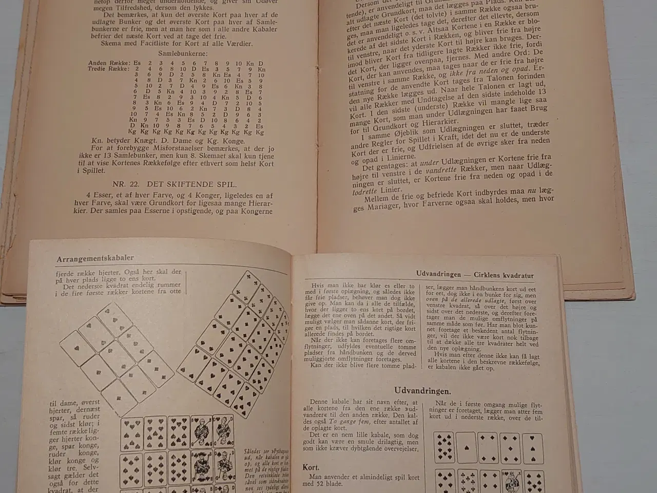 Billede 2 - 2 stk kabalebøger fra 1940 og 1954.