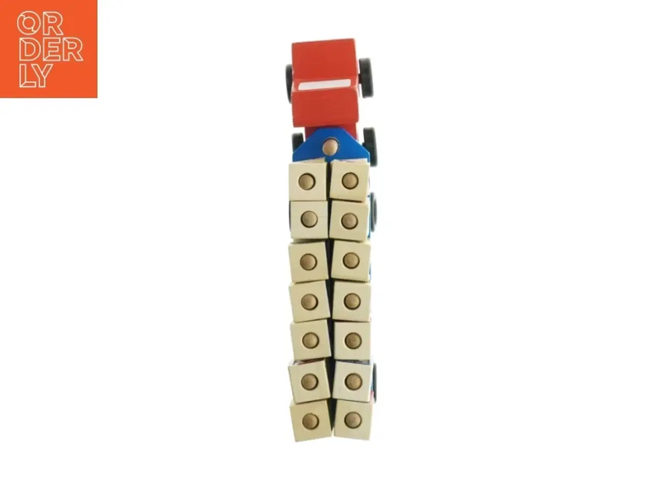 Billede 3 - Træklodser på legetøjslastbil fra Melissa & Doug (str. Totalængde 32 cm)