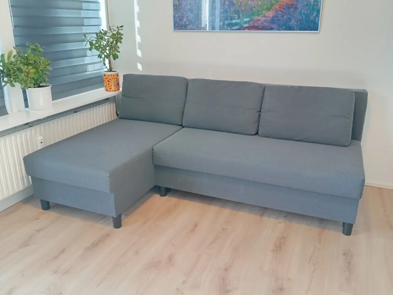 Billede 4 - ÄLVDALEN 3-pers. sovesofa med chaiselong, Knisa gr