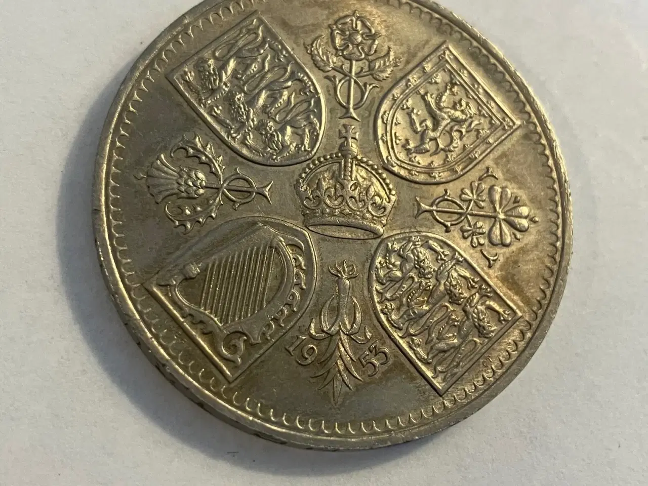 Billede 2 - 5 Shillings England 1953