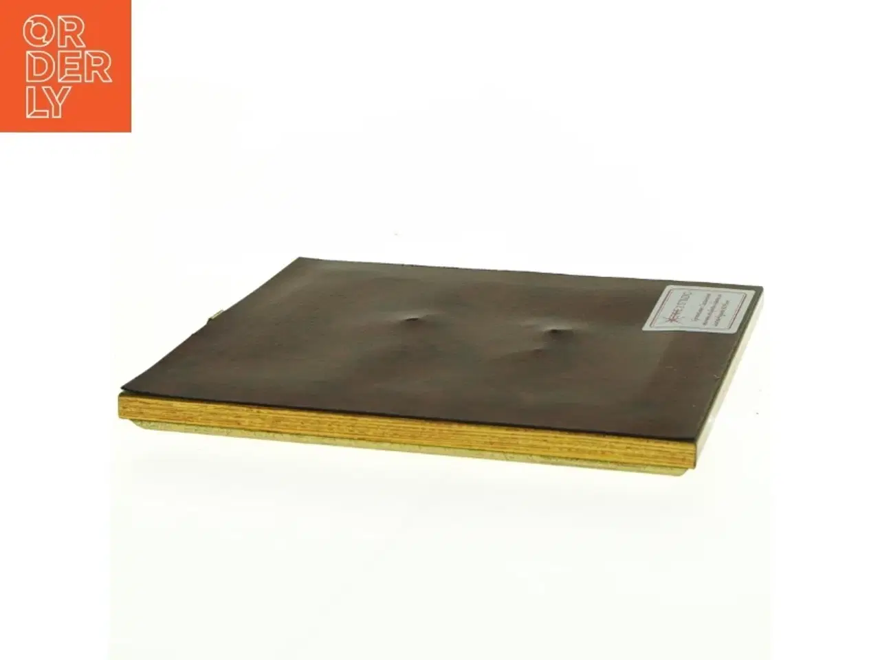 Billede 4 - Indrammet sølvplade med gravering (str. 20 x 18 cm)