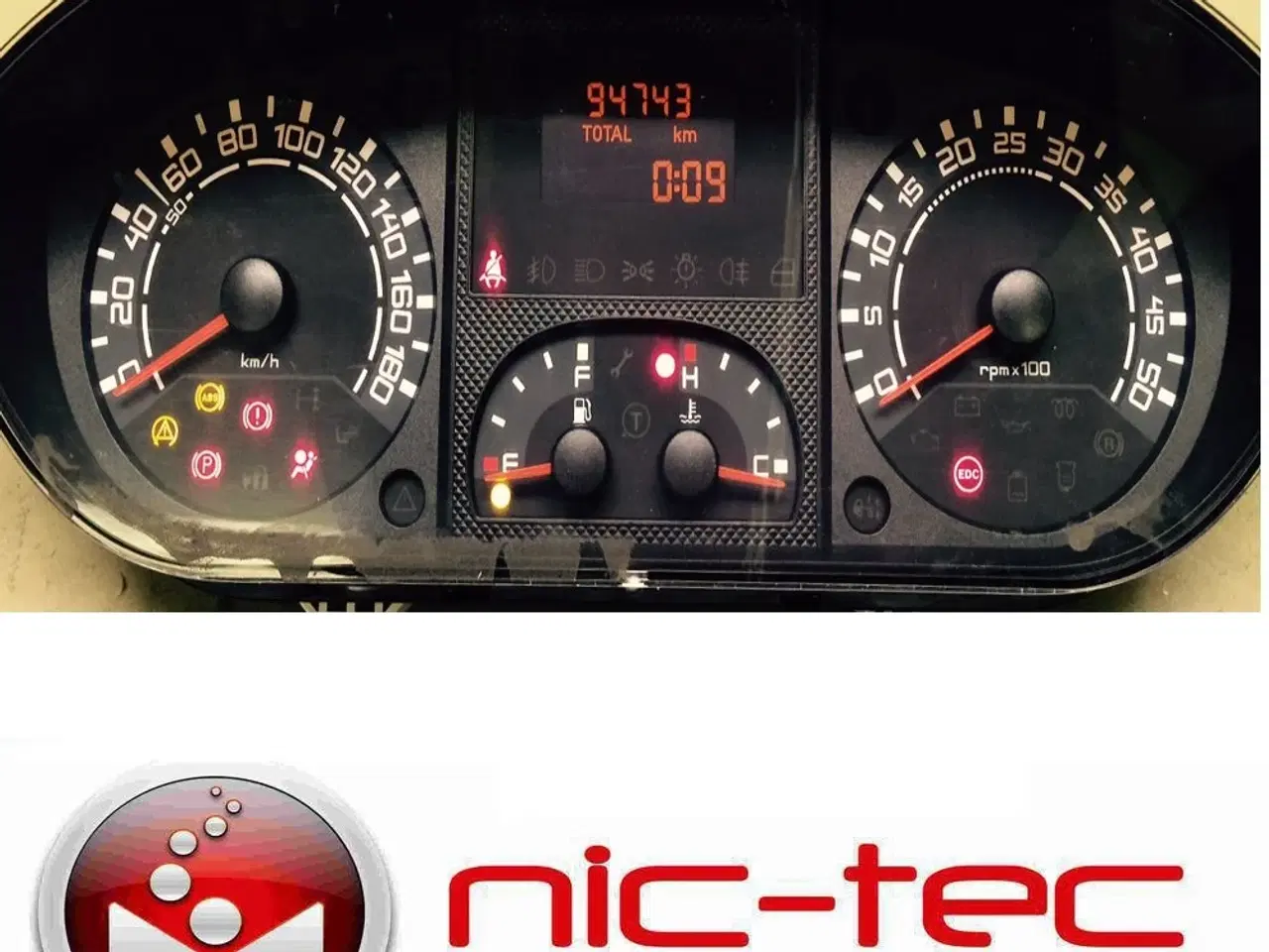 Billede 1 - Reparation af speedometer og instrumenbræt på IVECO varebil