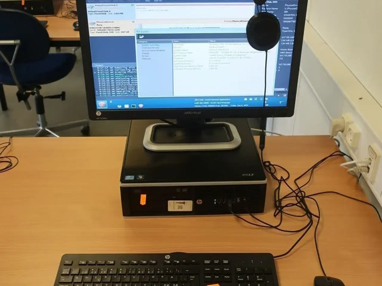 Billede 1 - HP 22" skærm m. tastatur L2208w (PC medfølger ikke)