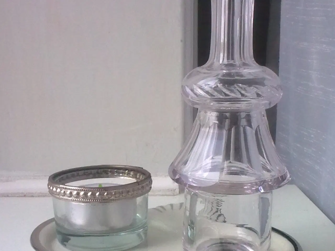 Billede 9 - Platin kant på gl. dansk mini bakke fad