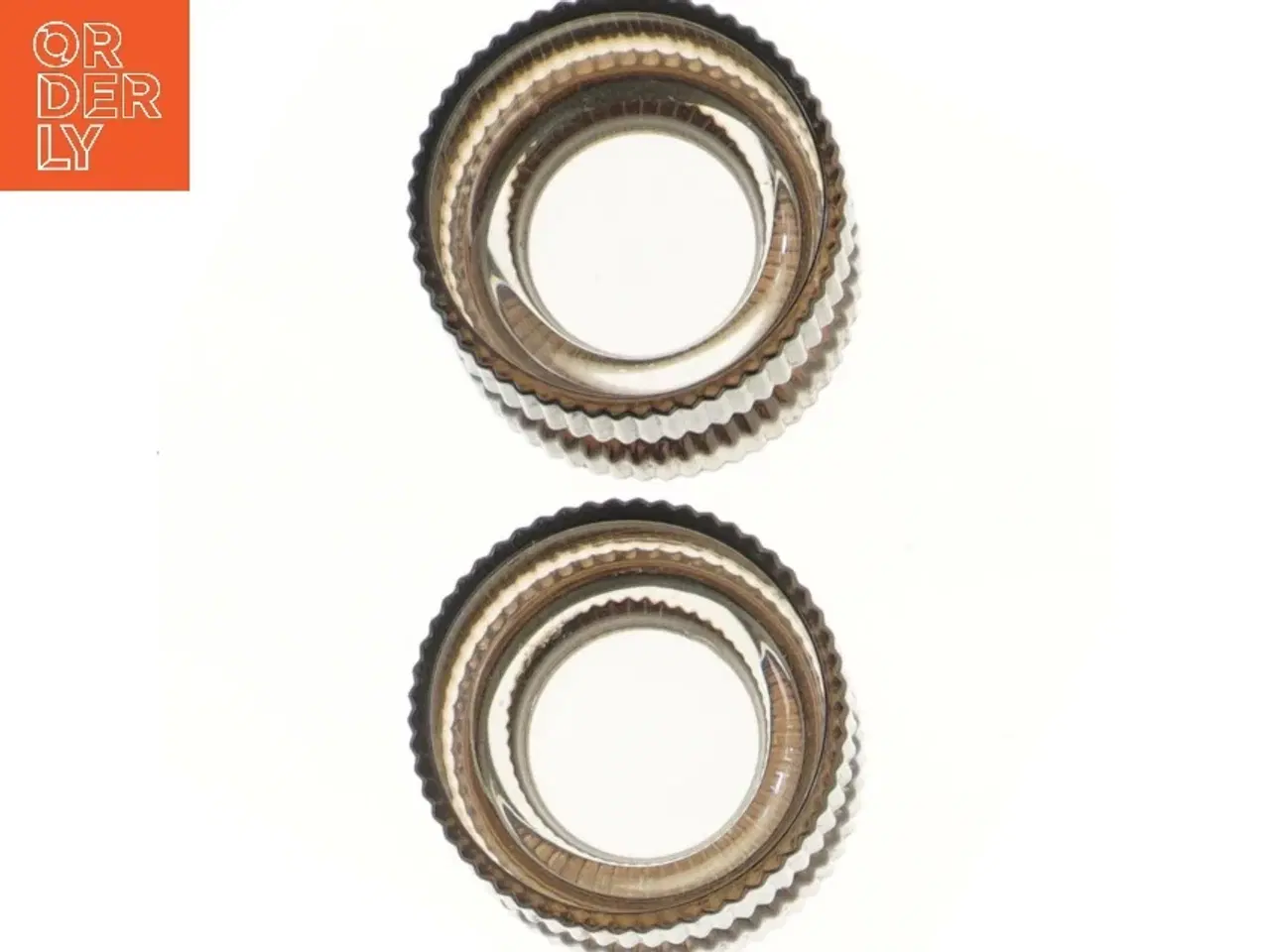 Billede 2 - Rillede glaslysestager (str. Ø 9 cm)