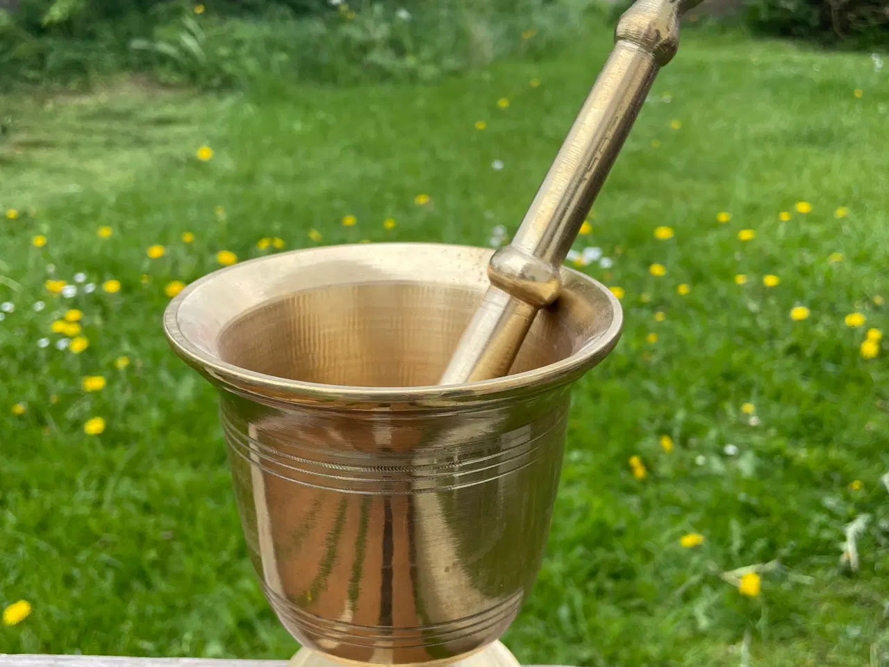 Billede 1 - Morter messing stor