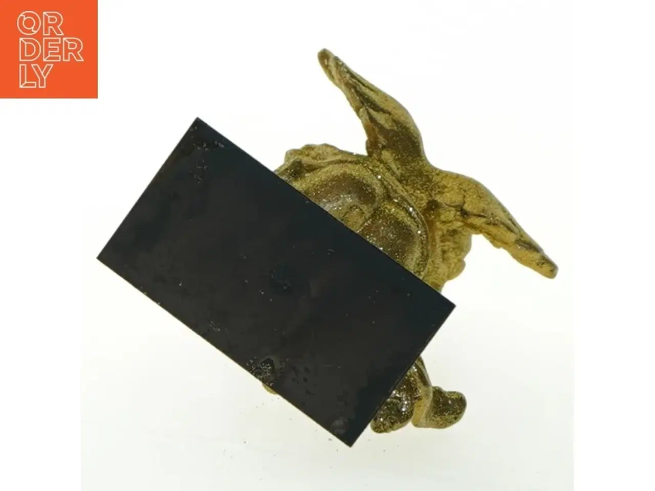 Billede 4 - Dekorativ englefigur med glimmer (str. 19x8 cm)