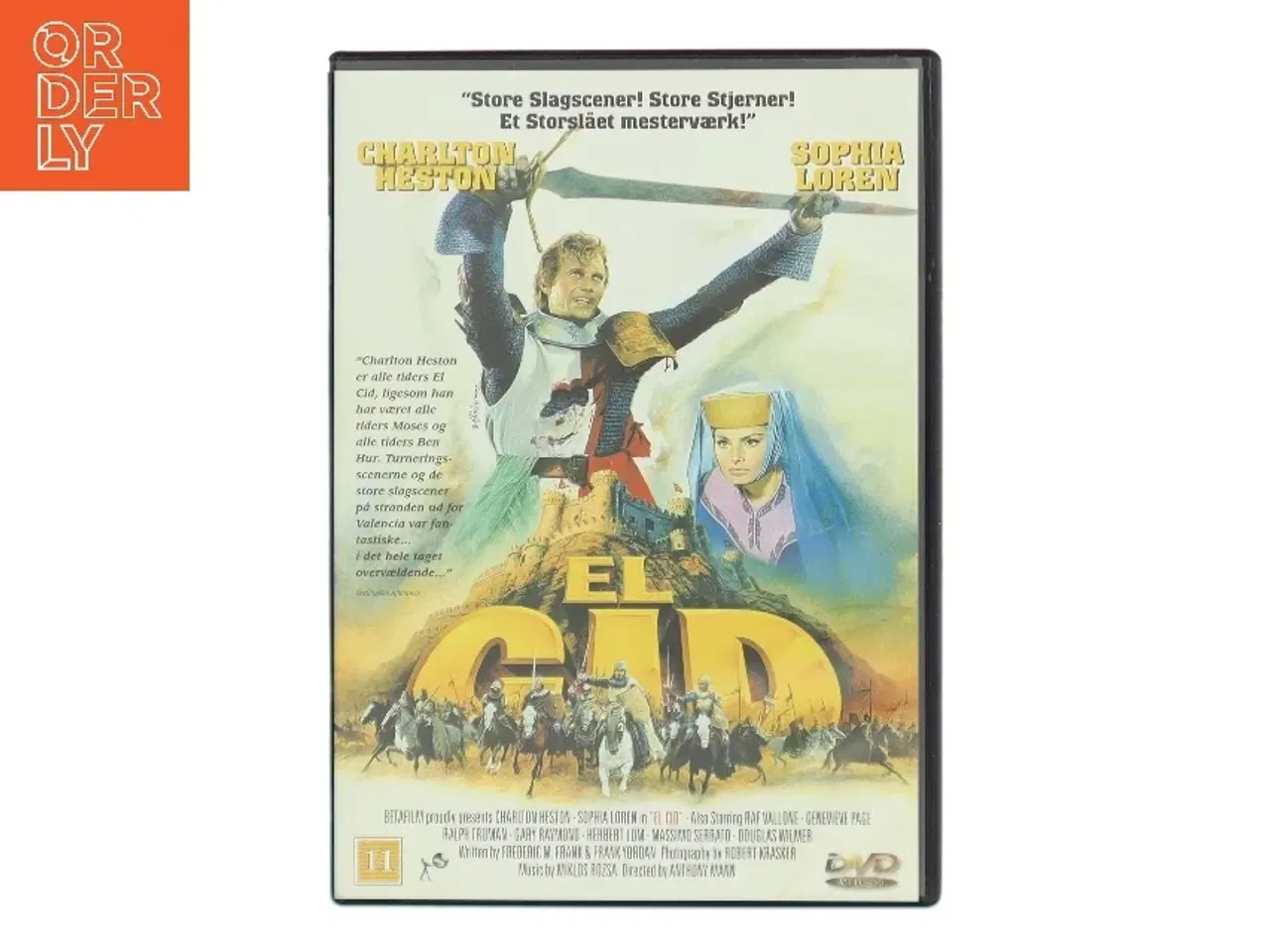 Billede 1 - El Cid DVD fra on-air-video.dk med Charlton Heston (DVD)
