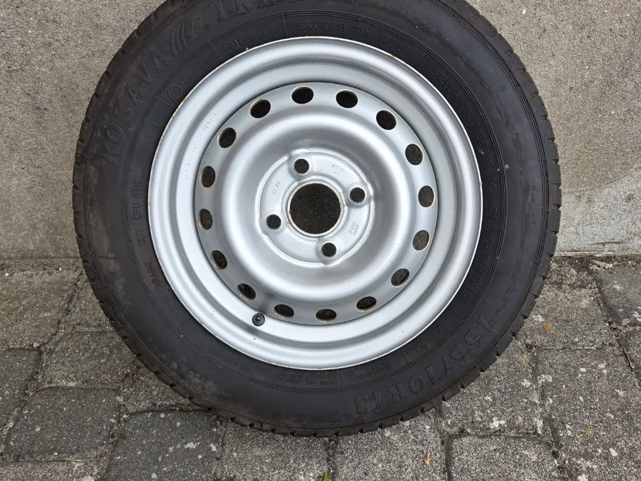 Billede 1 - Trailerhjul 155/70R13 4x100 75N 387 kg komplet