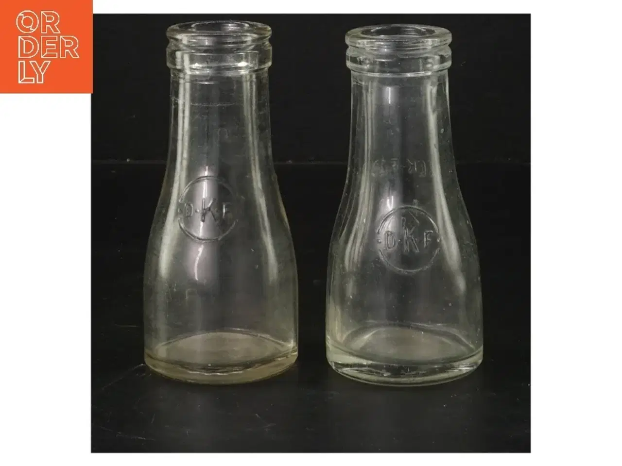 Billede 2 - Glasflasker, 2 stk, 12 cm (str. 2 styk, 12 cm)