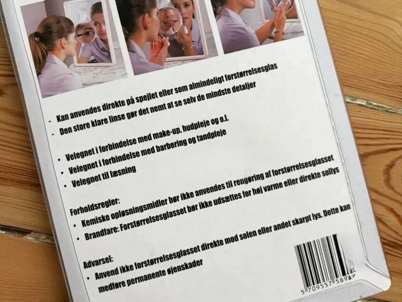 Billede 2 - Forstørrelse til spejlet. Supernem montering.