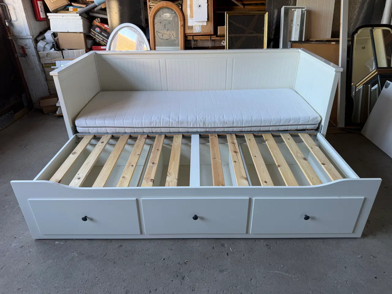Billede 7 - Hvid IKEA Hemnes udtræksseng