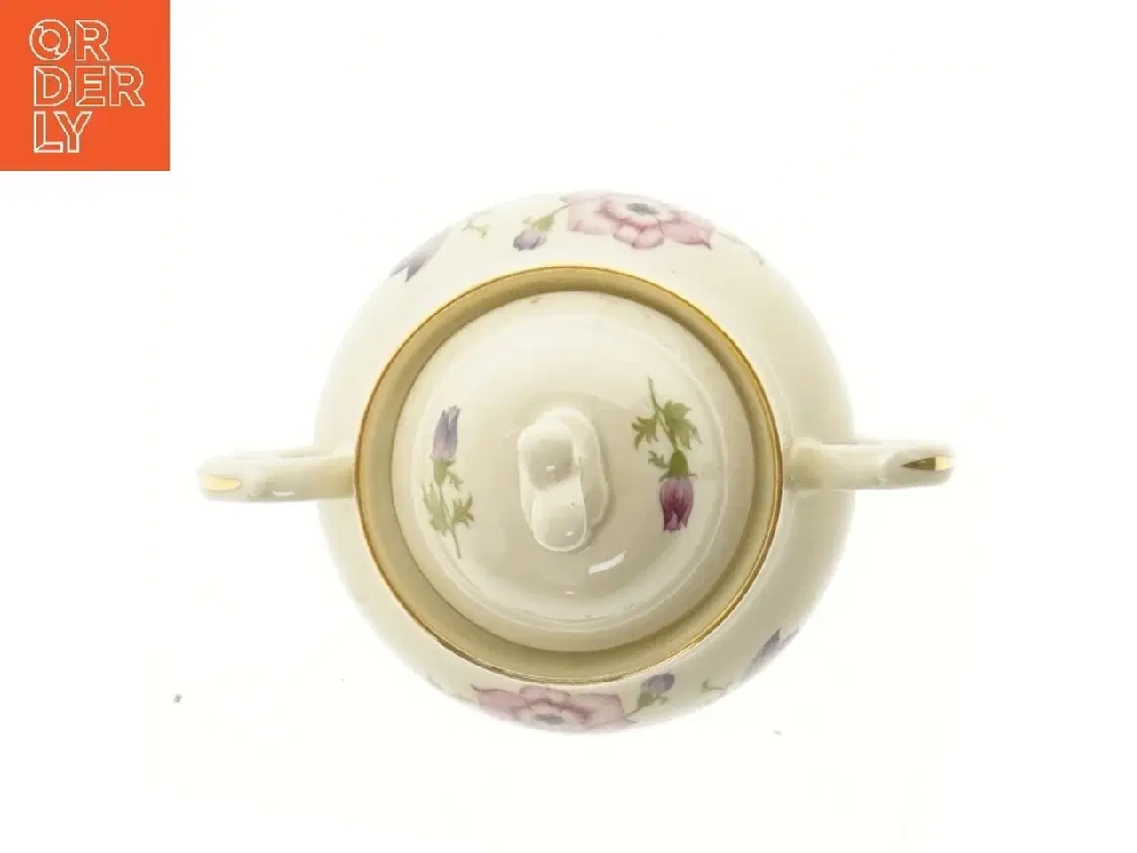 Billede 3 - Porcelæn sukkerskål med låg (str. 13 cm)