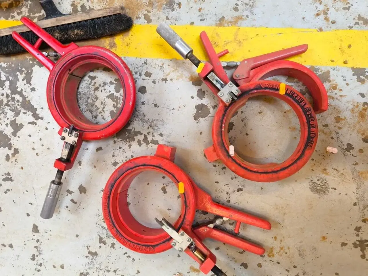 Billede 1 - 3 stk. ROTHENBERGER rørskærere 160 mm