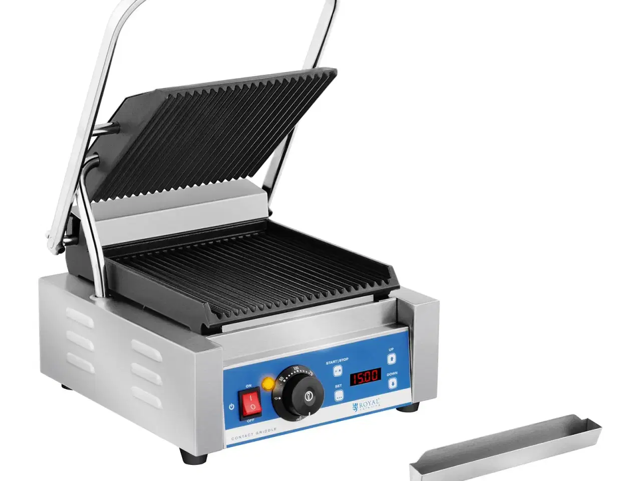 Billede 2 - Kontaktgrill – rillet – timer – 1.800 W