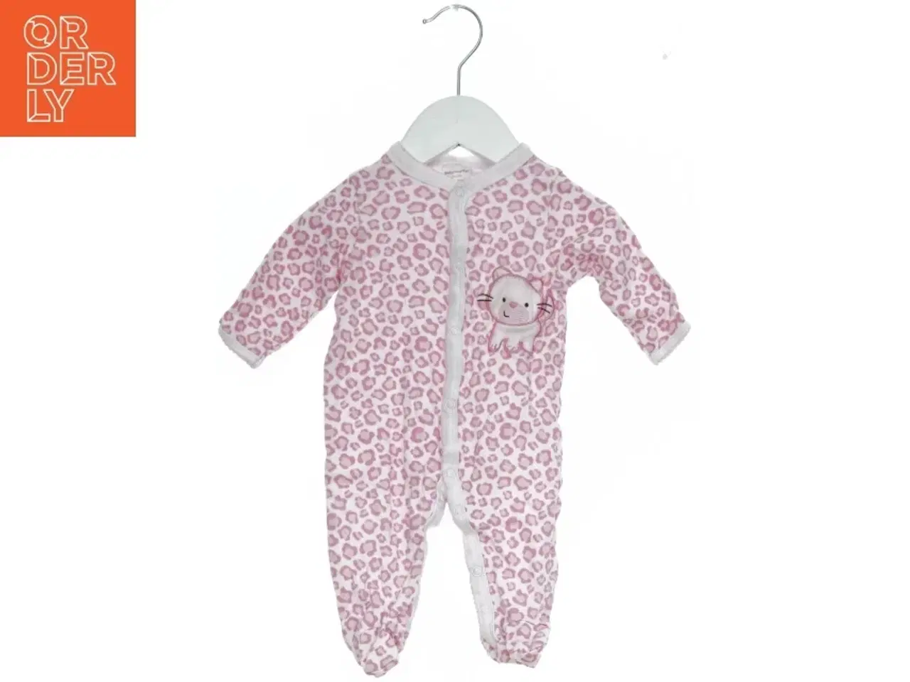 Billede 1 - Lyserød leopardmønstret baby heldragt fra Babyworks (str. 62)