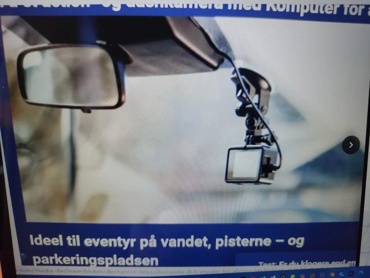 Billede 2 - ACTIONSCAMERA/DASHBOARD TIL BILEN OG CYKLEN