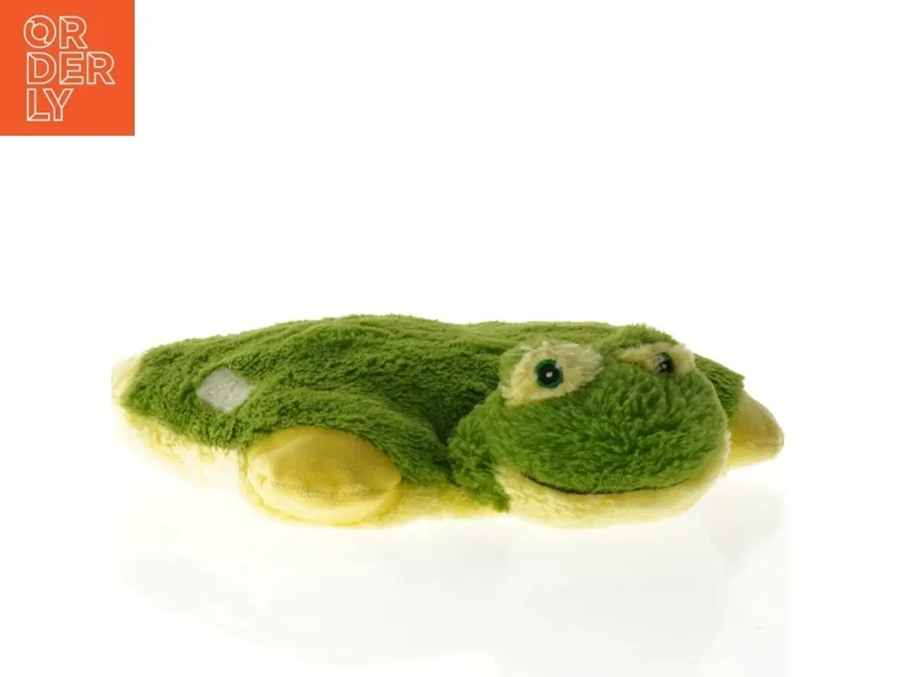 Billede 3 - Grøn og gul bamse frø (str. 31 x 30 cm)