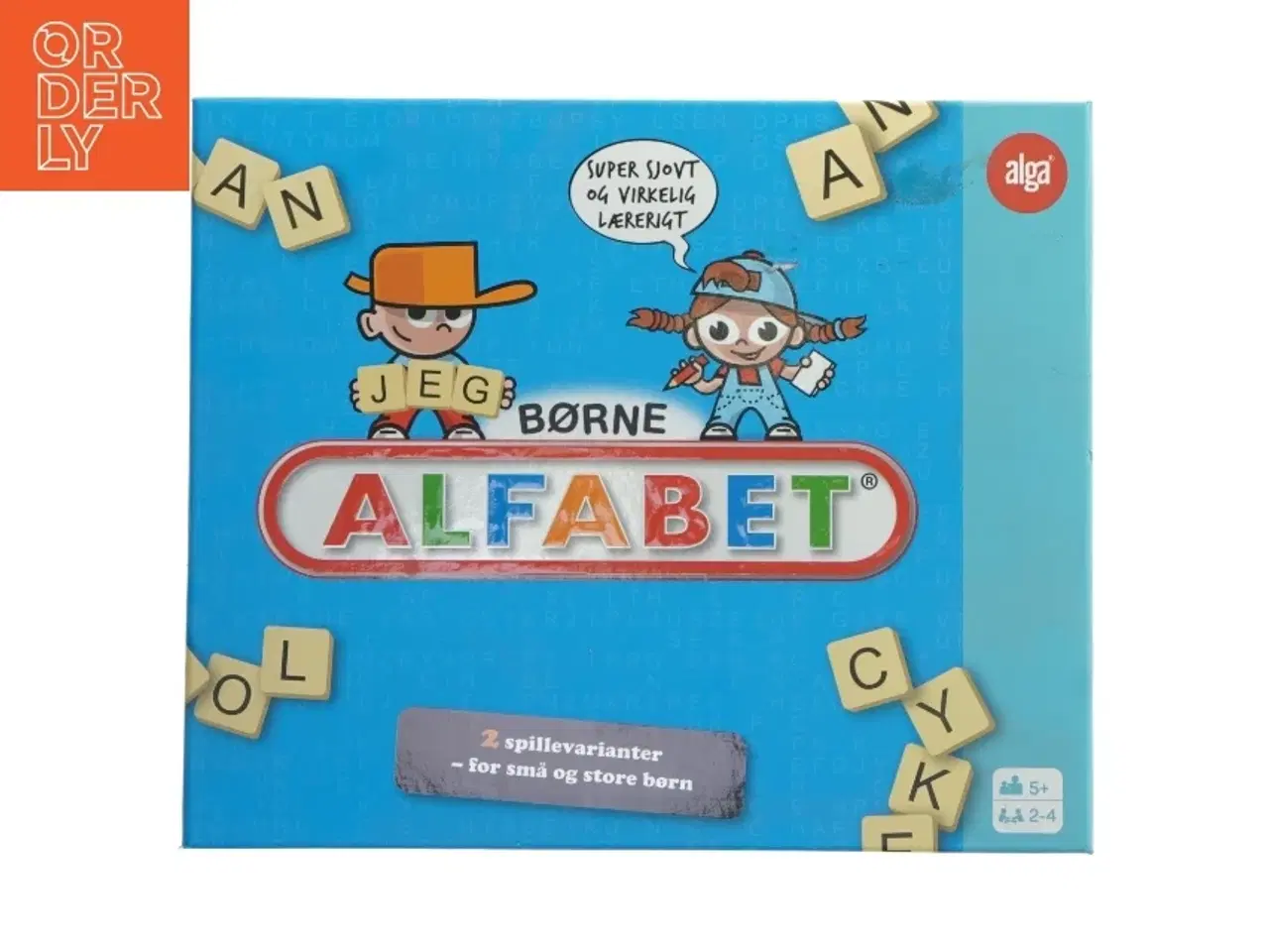 Billede 1 - Børne Alfabet brætspil fra Alga (str. 31x26 cm)
