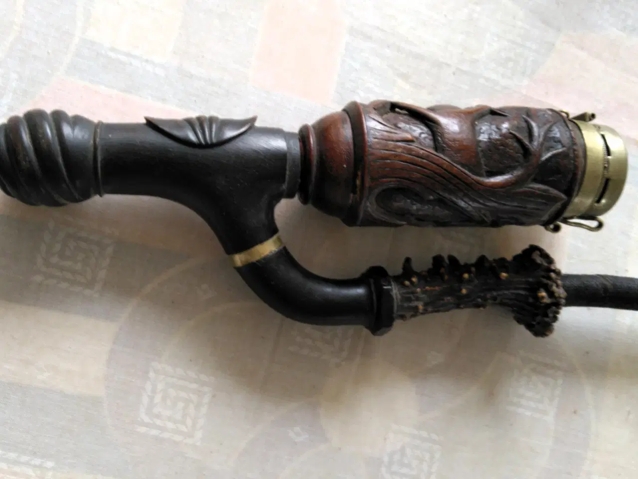 Billede 2 - 2 flotte gamle piber og 1 kohorn 