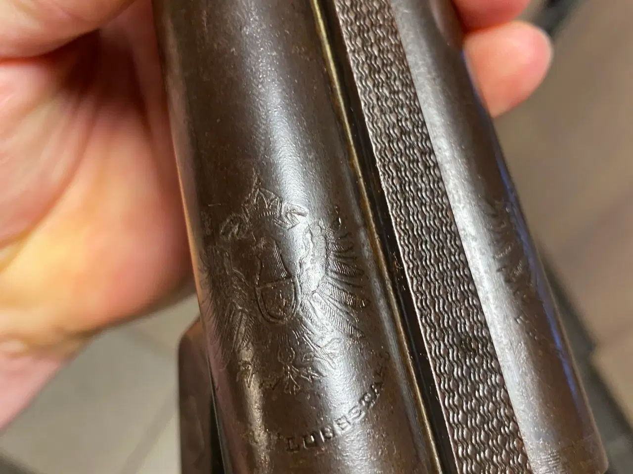 Billede 7 - Hane gevær cal. 12 med sidelås