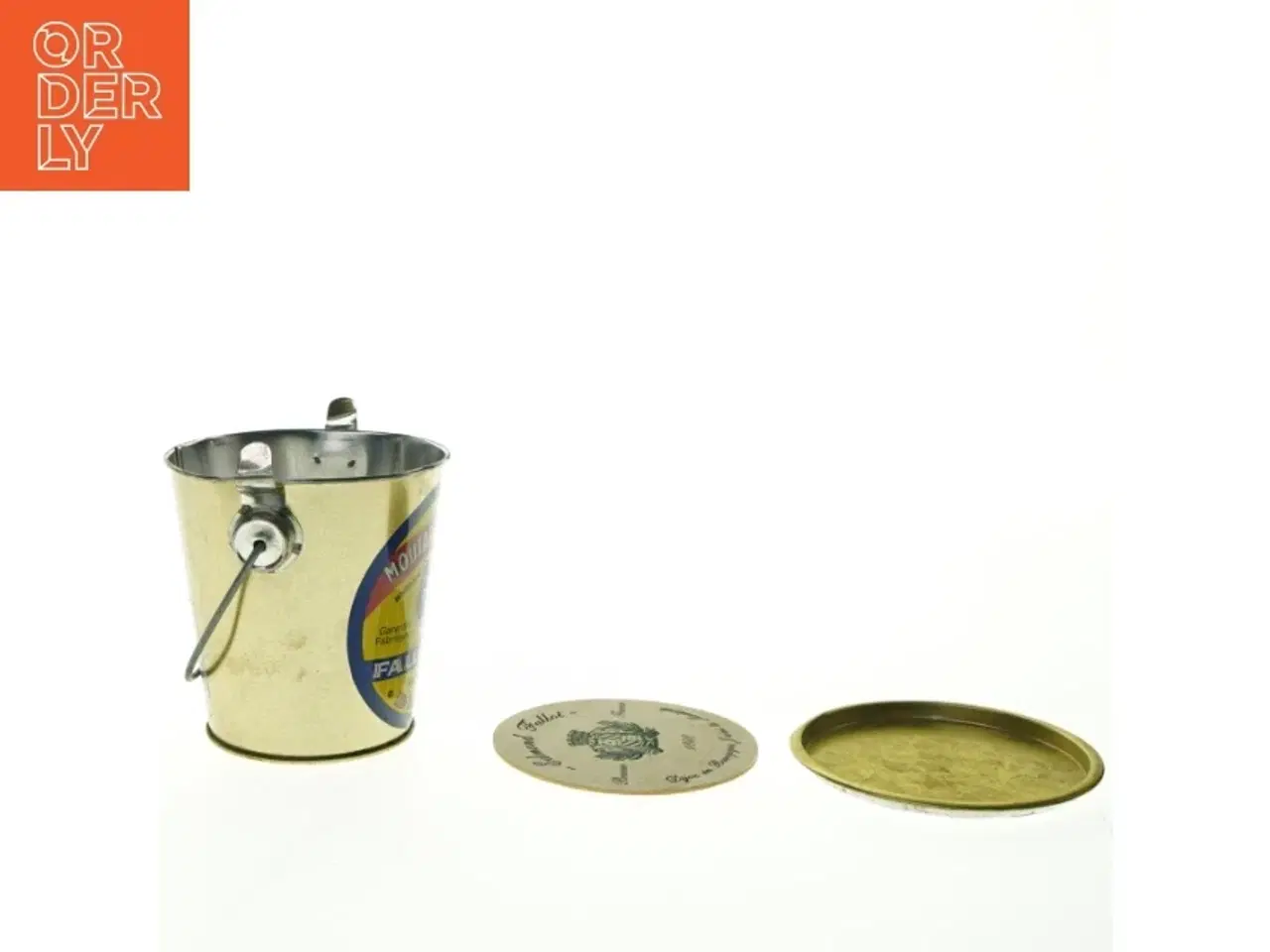 Billede 3 - Gammel senapskrukke med låg (str. 12 cm)