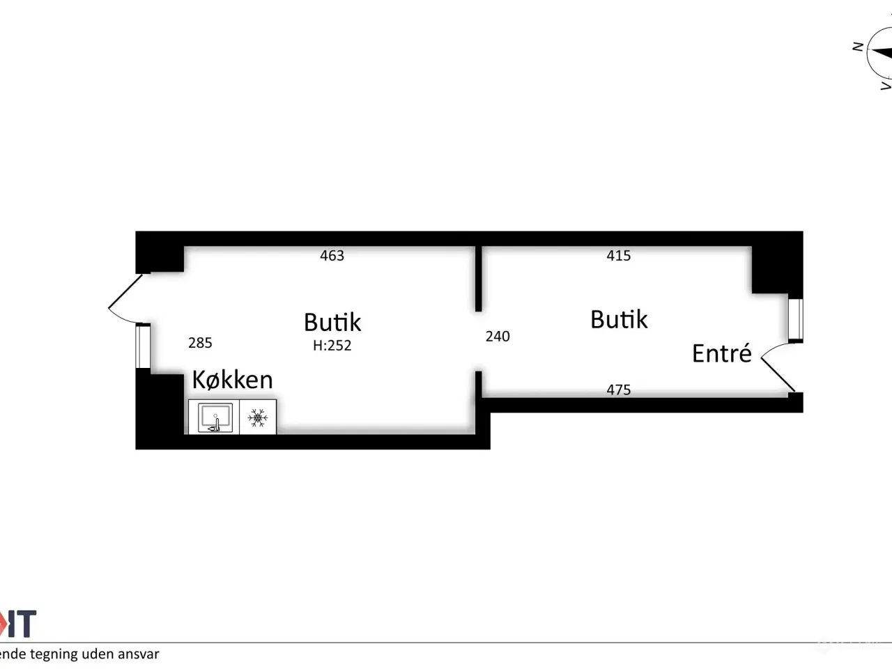 Billede 10 - Særdeles velbeliggende butik/ klinik på 34 m² - Tæt på Metroen