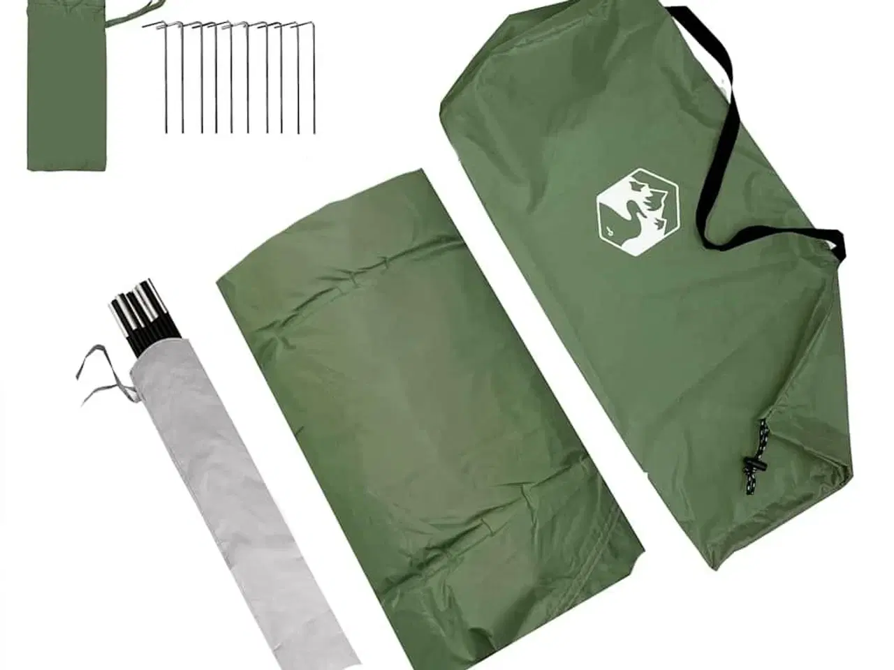 Billede 9 - Camping telt med tag med opbevaring Grøn 330 x 250 x 245 cm