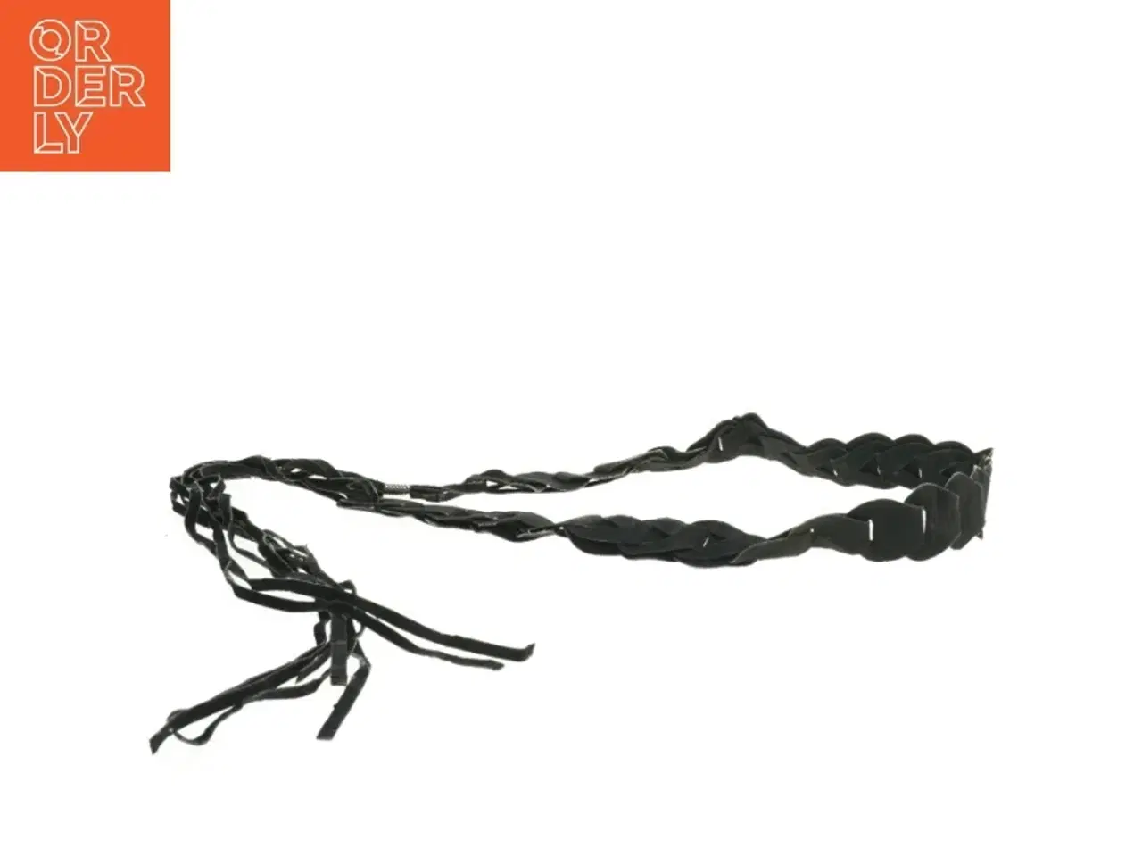 Billede 2 - Sort flettet bælte (str. 78 cm)