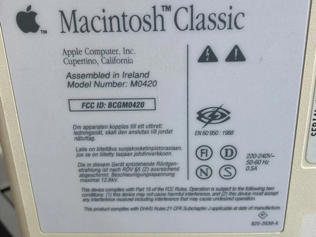 Billede 2 - Macintosh Classic