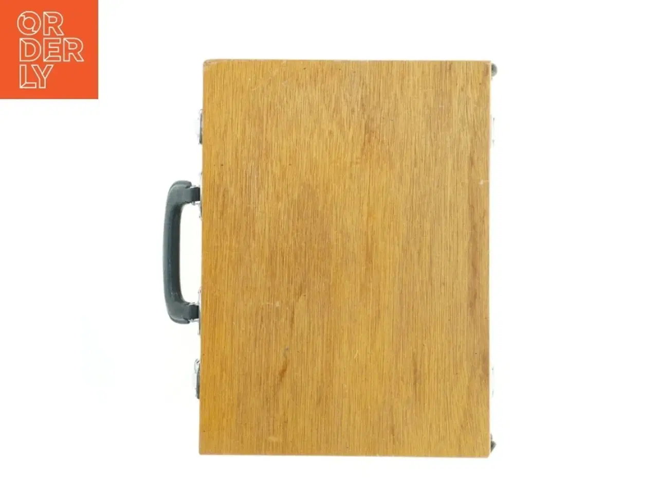 Billede 3 - Ubrugt træmalerkasse med palette (str. 33,5x25x6,5 cm)