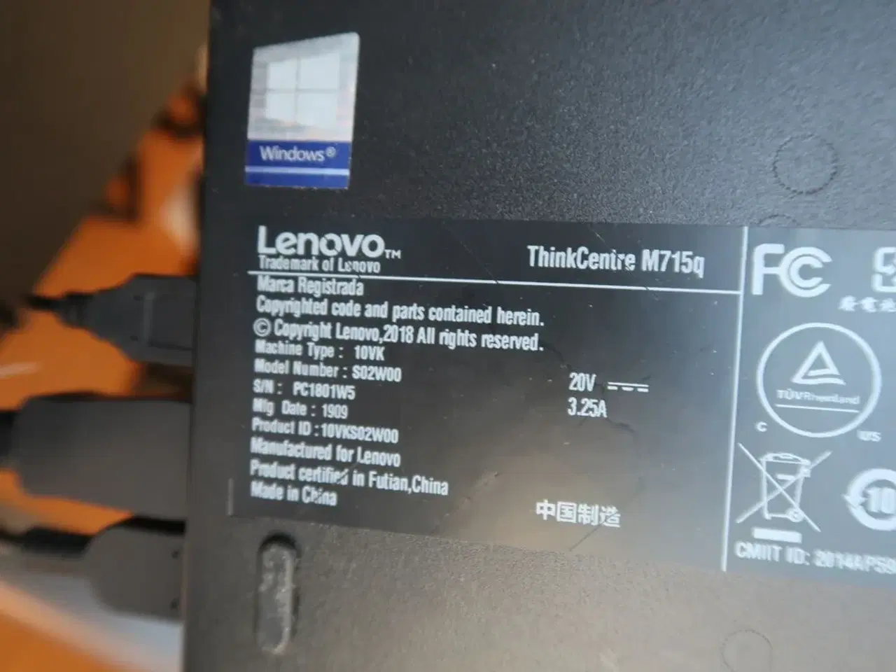 Billede 3 - Computer LENOVO ThinkCentre M715q