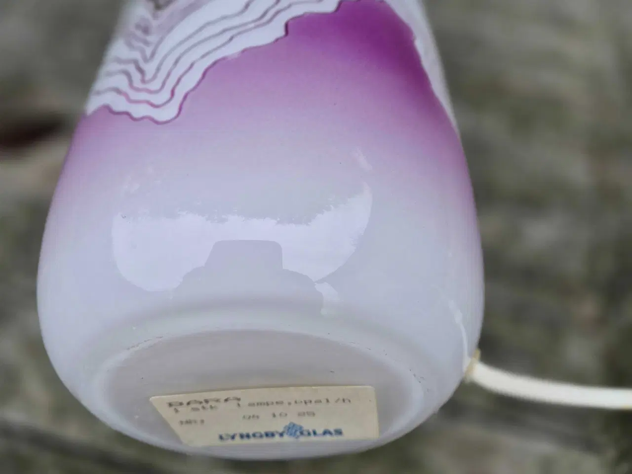 Billede 12 - Sjælden bordlampe fra Lyngby Glas