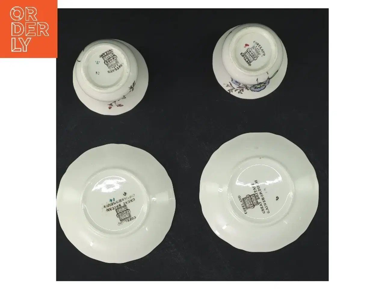 Billede 3 - To antikke kopper med underkopper fra Copeland Spode (str. Ø 9 & 5,5 cm)