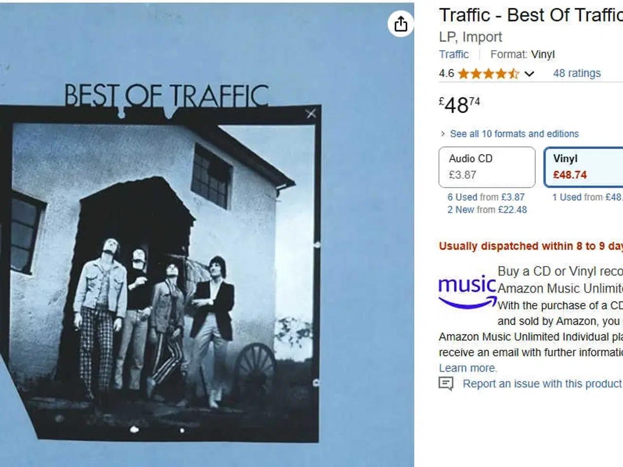 Billede 2 - Traffic "best of" - vinyl LP 