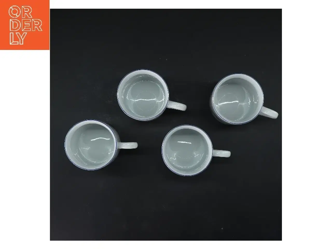 Billede 2 - Sæt med 4 kaffekrus fra Ancher Iversen (str. 4 stk Ø 7,5 cm længde 10 cm)