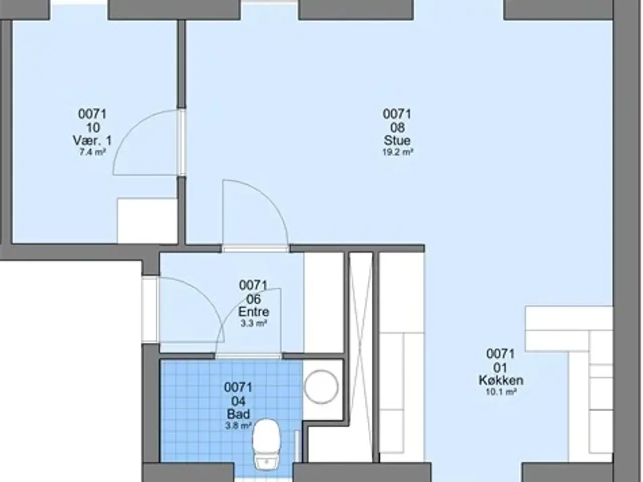 Billede 1 - 56 m2 lejlighed i Viborg
