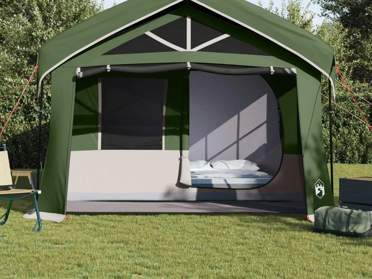 Billede 4 - Telte med tag med luftventil Grøn 620 x 322 x 240 cm Polyester