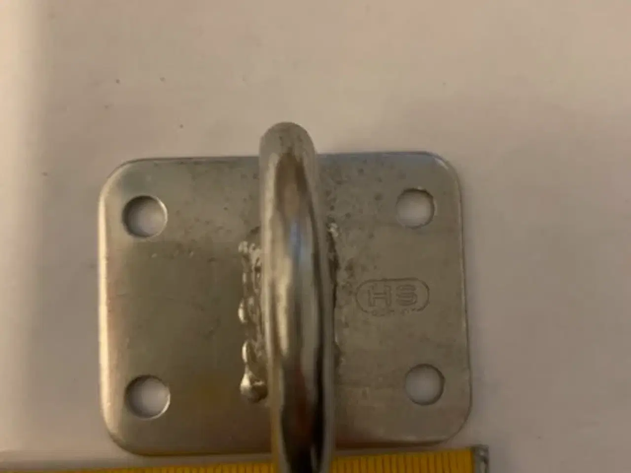 Billede 2 - 2 stk Masteplade med øje, rustfrit stål. 40x50 mm