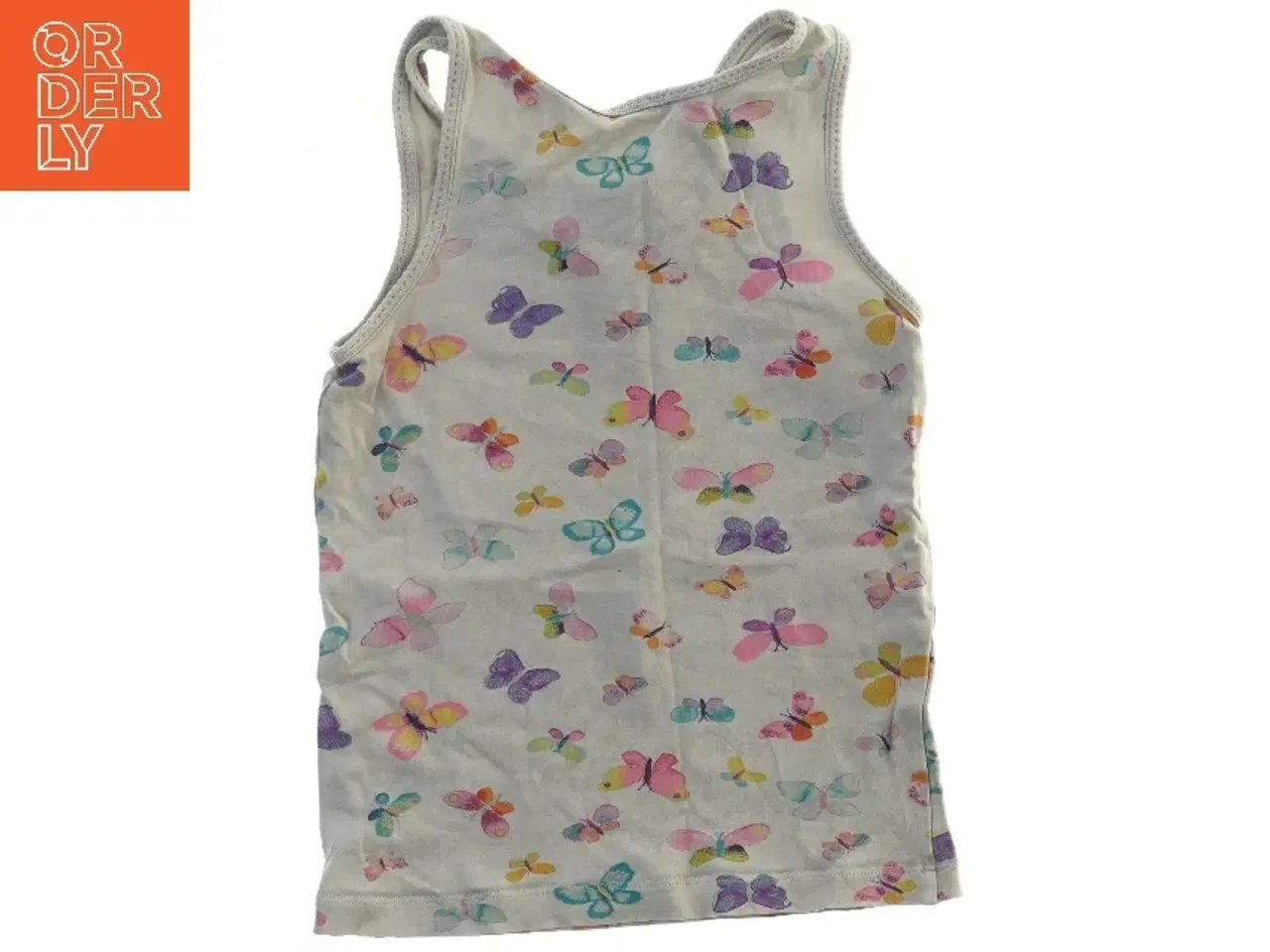 Billede 2 - Sommerbluse med sommerfugleprint (str. 110)