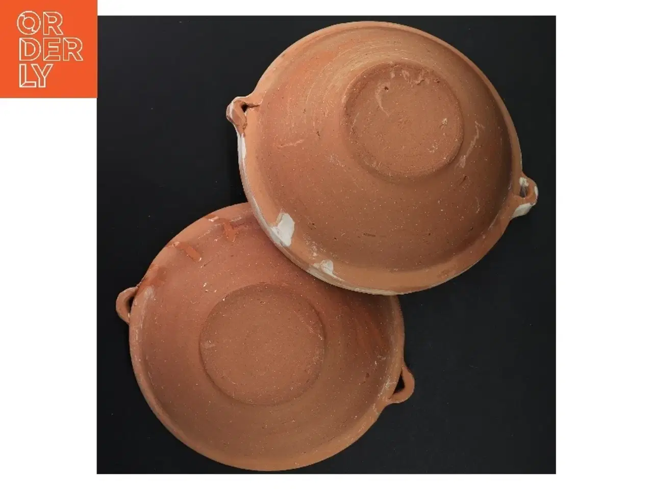 Billede 4 - Håndlavet lerskåle (str. 24 x 7 cm)