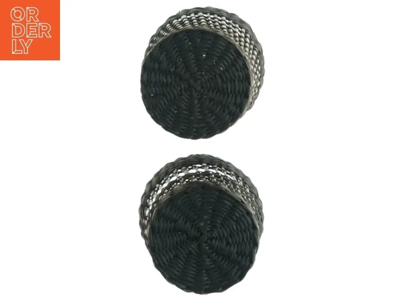 Billede 4 - Flettede kurve til drikkeglas(str. H. 11 cm. ø. 8,5 cm)