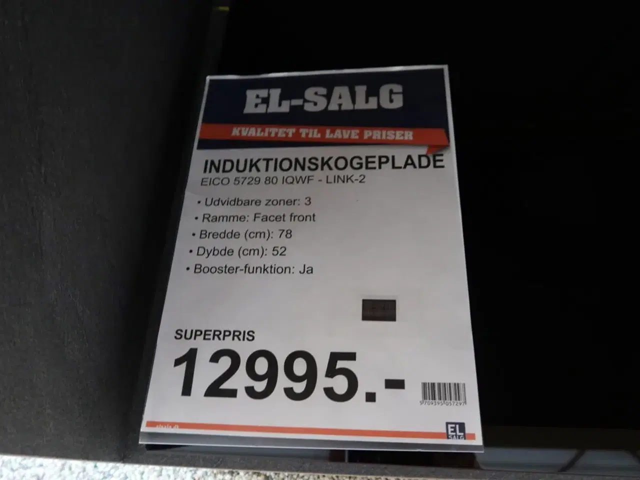 Billede 2 - Induktionskogeplade EICO 5729 80 IQWF LINK-2