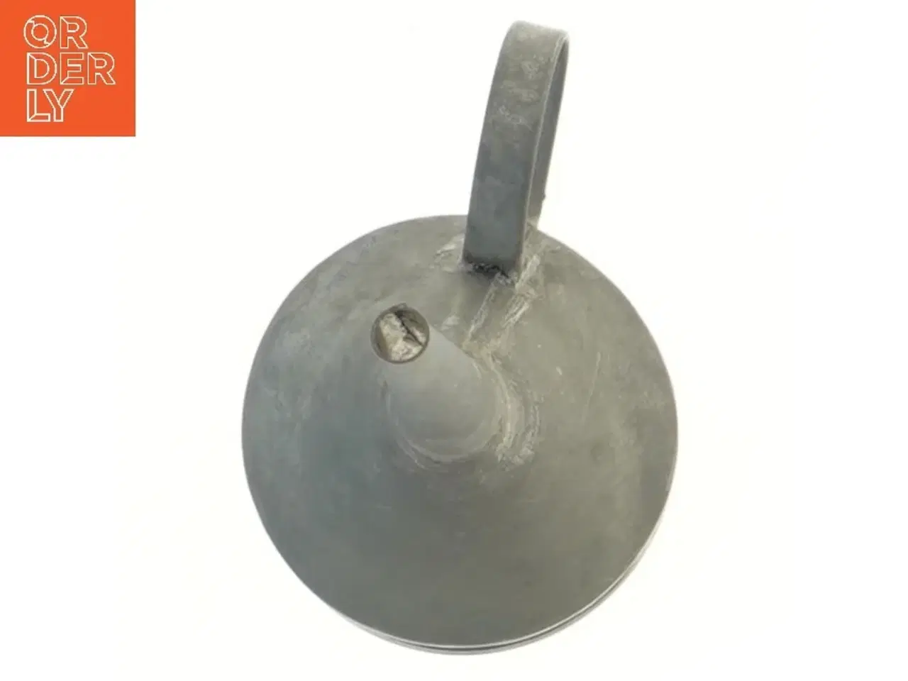 Billede 2 - Antik metal tragt med hank (str. 16 cm)