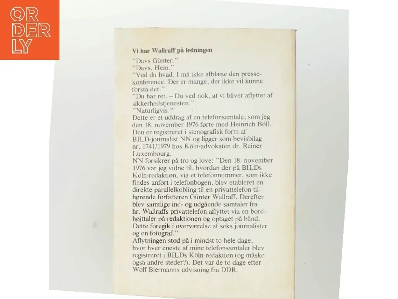 Billede 3 - Anklagens vidner af Günter Wallraff (Bog)