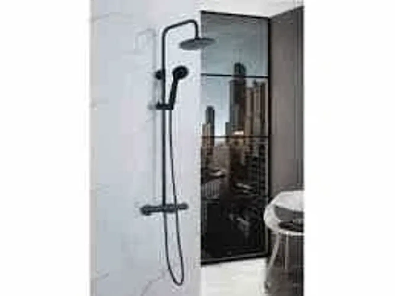 Billede 1 - Bluerain Showersæt med termostat Matsort