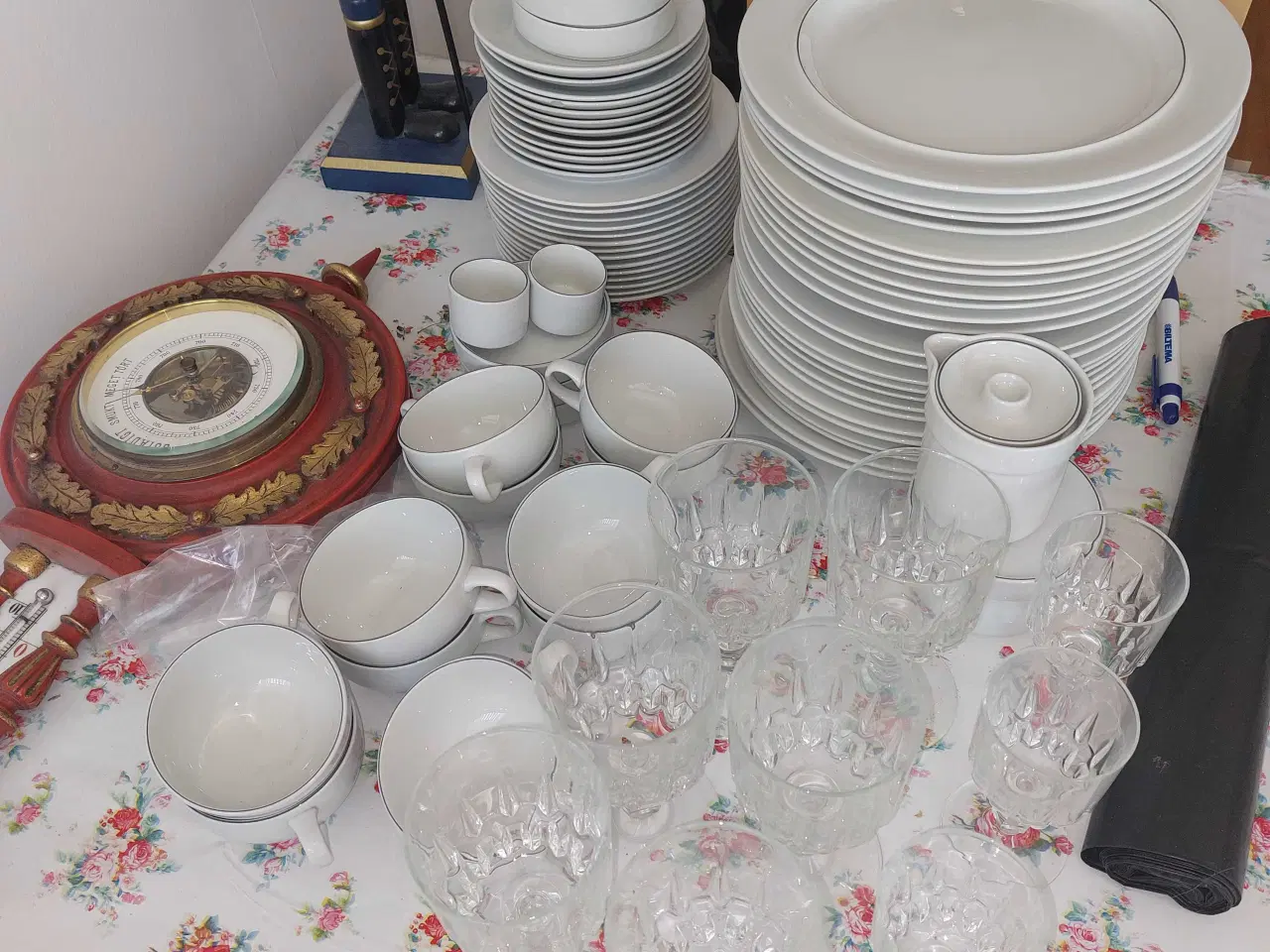 Billede 3 - Blå kant porcelæn 