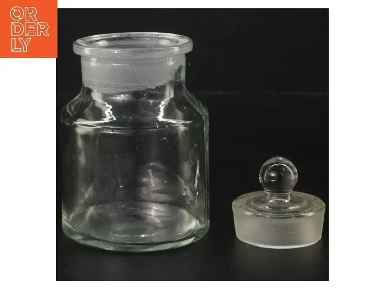 Billede 2 - Glasbeholder med låg (str. 13 cm)