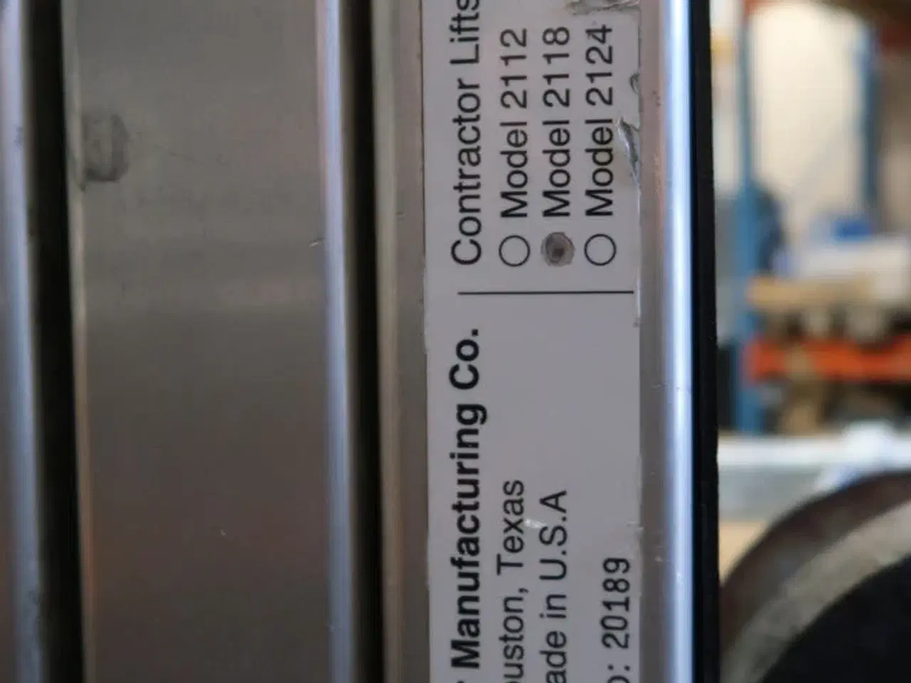 Billede 5 - Manuel materialelift