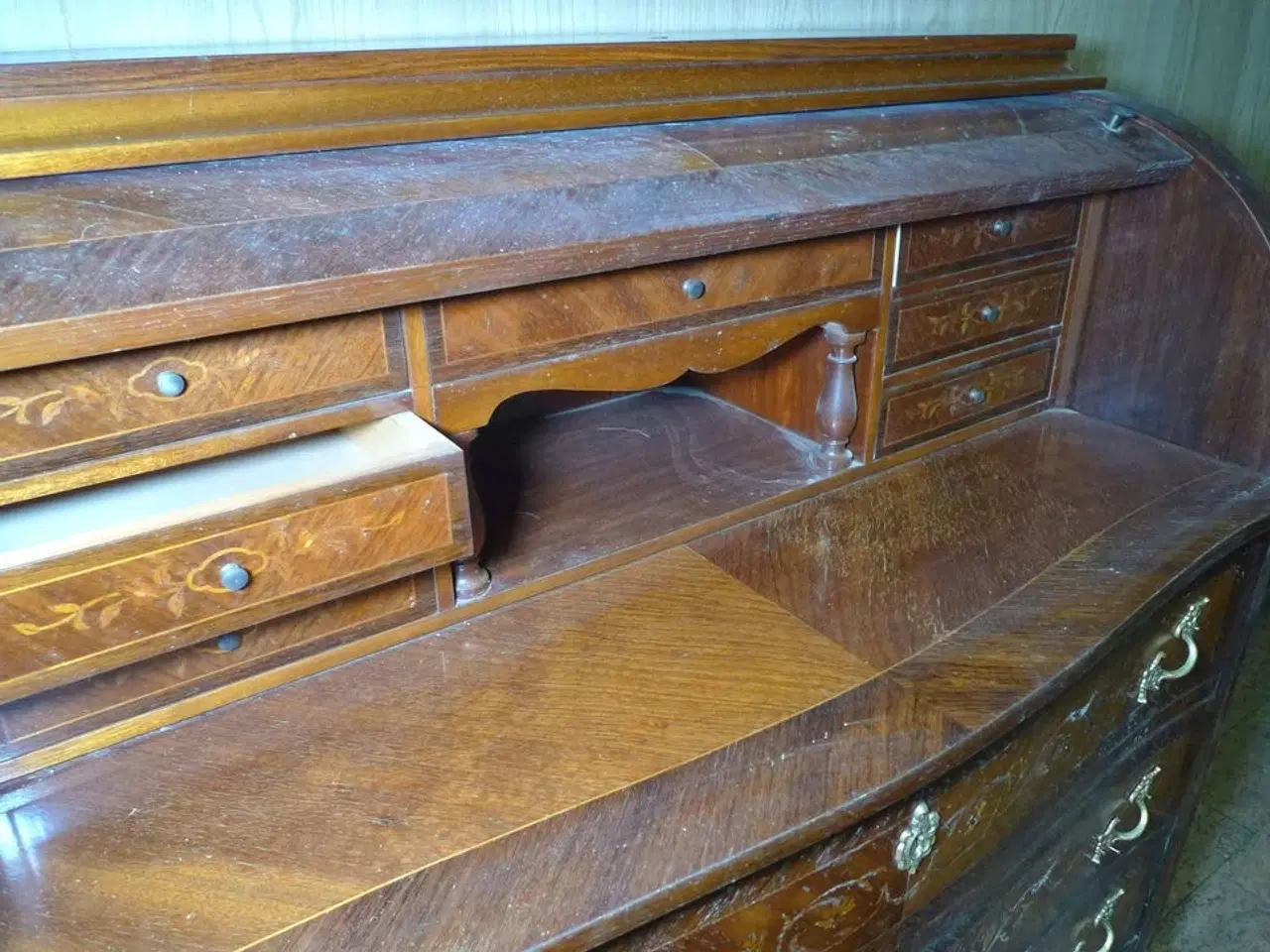 Billede 18 - 12 stk. møbler, sofa med ny stofrulle til ombetrækning